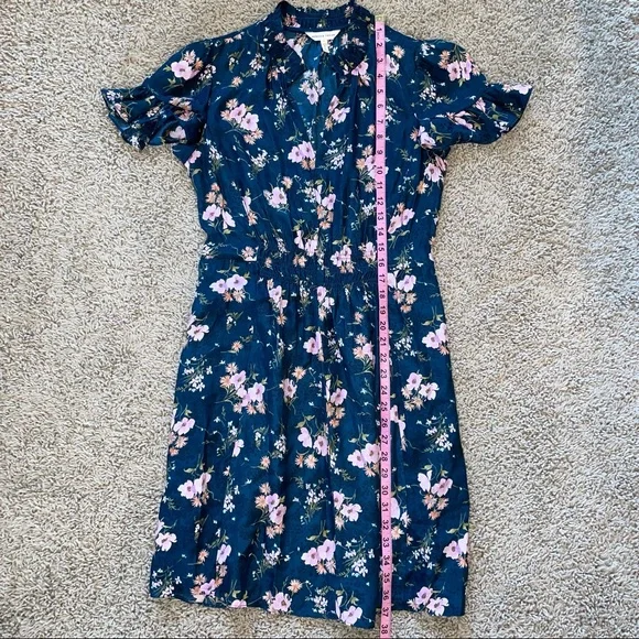 Rebecca Taylor Emilia Floral Silk Mini  Dress Size 8 - Picture 13 of 13